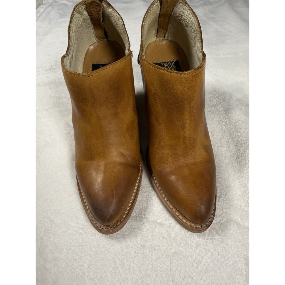 Freebird by Steven Tan‎ Leather Ankle Boots Womens 7 Western Zip Booties